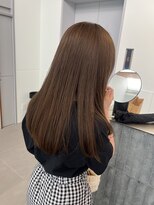 ローレンアオ(LOREN AO)&nbsp;デザインカラー/レイヤーカット/ウエットヘア/オリーブベージュ