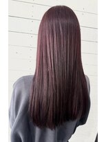 ルノン フィージュ(LUNON fieju)&nbsp;ブリーチカラー/ワインレッド/髪質補修カラー