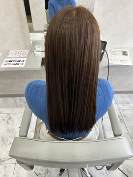 キング(K!ng) 縮毛矯正髪質改善ハイライトレイヤーカット楠葉美容室エクステ