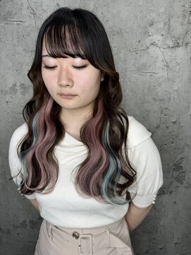 ルーツアイリー 心斎橋(ROOTS IRIE) 10代20代30代イヤリングエクステインナーピンクソーダ韓国ヘア