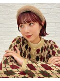 熊本　ボブアレンジ　春カラー　ピンクブラウン 髪質改善 Arisa.