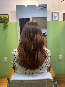 エシカル(ethical) ブリーチ歴ありオレンジカラー