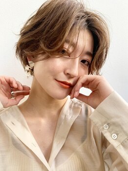 バブルス 上福岡店(BUBBLES)の写真/《カット+カラー+Tr ¥6480》骨格に合わせた似合わせ提案♪スッキリ纏まり扱いやすく、小顔に見せるStyleへ!