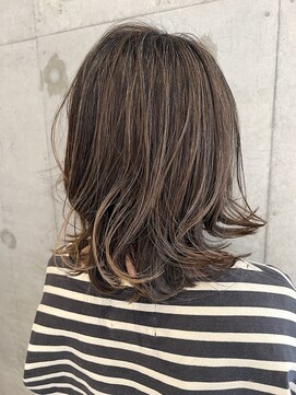 プラスシー(+C) ブリーチなしの地毛ハイライト！福岡ハイライト/福岡白髪ぼかし