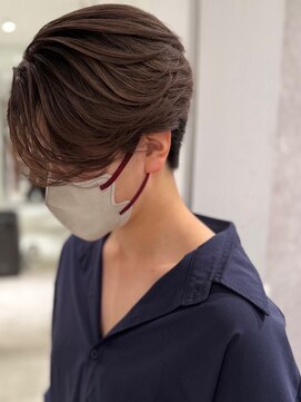 アンサー 渋谷(ANSWER) メンズバレイヤージュカラーハイライトカラーセンターパート韓国