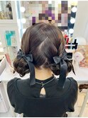 お団子ツイン／イベントヘア