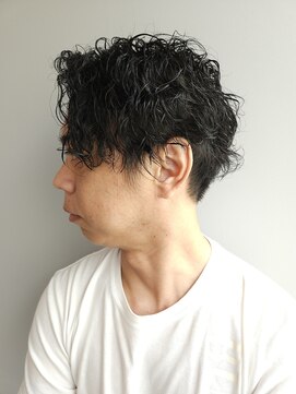 ノル 栄矢場町(nol) 前下がりスパイラルパーマ(刈り上げすぎないスタイル/メンズ)