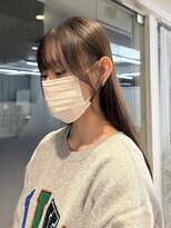 シエル バイ ケンジ 登戸 生田(CIEL by KENJE)&nbsp;韓国風サイドバング顔周り小顔カット前髪20代10代