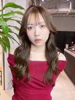 アルバム 銀座(ALBUM GINZA) 前髪カットロング顔周りレイヤー韓国ヘア_F31228