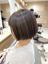 ポルト 都立大学店(Porte)&nbsp;王道ショートボブ×グレージュ×ナチュラルハイライト
