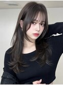 韓国風レイヤー × ブラックグレージュ