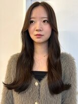 リサヘアーデザイン(RISA HAIR DESIGN) オリーブグレージュ 透明感カラー ブリーチなし 顔周りカット