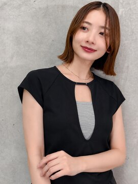 オーブ ヘアー テール 高松店(AUBE HAIR terre) 20代・30代_切りっぱなしボブ_タッセルボブ