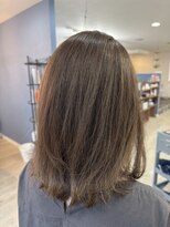リープ(leap hair) 白髪ぼかしハイライト × オリーブベージュ