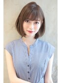 ひし形 好印象◎小顔 無造作カール  ボブディ丸みショート横浜