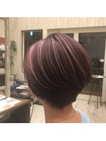 ヘアスタジオ ジュピター(hair studio jupiter) 綺麗めショート×ビビットカラー