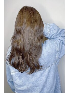 フロート 小阪店(float) ミルクティベージュ_厚めバング,ローライト,デザインカラー