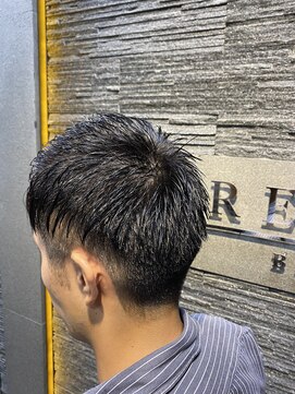 ヒロギンザバーバーショップ 新宿店(HIRO GINZA BARBER SHOP) アップバングビジネススタイル