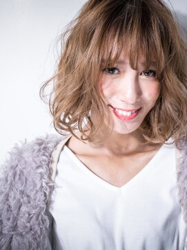 カバーヘアアンドスパ ブリス 浦和(COVER HAIR&SPA bliss) ヘルシーブロンドフレンチガーリー小顔ボブv浦和20代30代40代