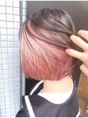 ハイポジションの鮮やかインナークリアピンク