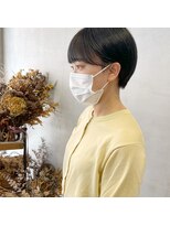 ミント(mint) 耳かけショート/ショート/ショートボブ/グレー