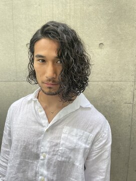 サンバレー(SUNVALLEY) 色気ヌーディースパイラルパーマボブスタイルブラックヘア