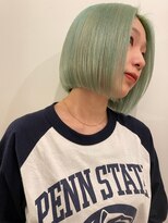 ティム(tim.) ペールグリーン＊ラインボブ