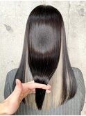 髪質改善で作る美髪改善　ツヤ髪ストレート　酸性縮毛矯正.Aujua
