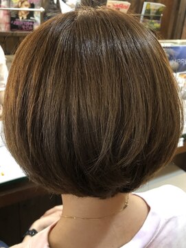 ジャストヘア ラポール 北久里浜店(just hair RAPPOR) 【根岸真奈美】ボブ 艶髪 ナチュラルカラー