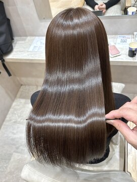 ジーナ 本八幡(Zina) 髪質改善＊ロングレイヤーグレーベージュ＊美髪【Zina本八幡】