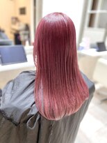 ヴィフ ヘアアンドデザイン(Vif hair&design) 色落ちもキレイなハイトーンのきれいめピンク
