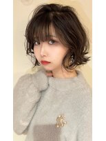 ハロ ハッピーヘアライフ 長居店(Halo happyhairlife) ミディアムボブ【ROKI】