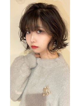 ハロ ハッピーヘアライフ 長居店(Halo happyhairlife) ミディアムボブ【ROKI】