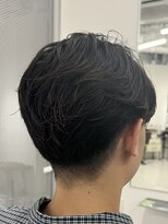 バース 梅田中崎町店(BIRTH)&nbsp;ニュアンスパーマセンターパートワンカールパーマ韓国メンズ