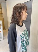 ミディアムパーマ ウルフパーマ 前髪パーマ / 井上