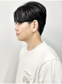 *センターパート刈り上げツーブロックすっきり清潔感30代40代3