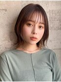 くびれミディ イメチェン グレージュ くびれレイヤー 小顔