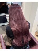 ロングつやつやカシスレッド