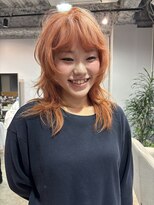 ニーィ バイ カータ(Niii by CARTA)&nbsp;【anna style】 オレンジカラー × レイヤースタイル