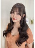 韓国風ヘア×ブラウンカラー