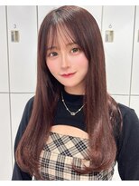 ユーフォリア 渋谷グランデ(Euphoria SHIBUYA GRANDE)&nbsp;髪質改善　艶髪　ピンクブラウン　透明感　YUKI