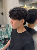 シャドウパーマ くせ毛風 マッシュパーマ 新宿
