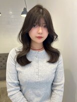 ラヴィズム 長岡店(LUVISM)&nbsp;韓国/顔周りレイヤー/ダブルカラー/ベージュ/前髪新潟長岡宮関