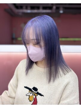 ダズリングディア(Dazzling Deer) 紫／ハイトーン／ミディアム／ストレート／パープル／学割