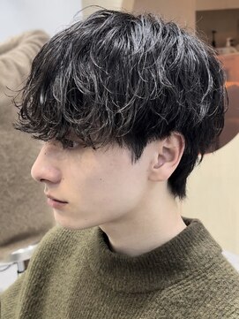 フィフス 大分(fifth) 大分無造作ゆるめルーズパーマメンズカット重めラウンドマッシュ