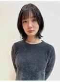 ラベージュ×くびれボブ