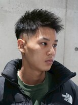 メッツ 原宿(METS)&nbsp;MEN'S/束感アップバングショート×スキンフェード/短髪フェード
