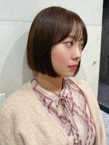 SIGN 渋谷 韓国ボブ/レイヤーボブ/ボブレイヤー/縮毛矯正/髪質改善&nbsp;韓国ボブレイヤーボブ渋谷タッセルボブお洒落なレイヤーカット