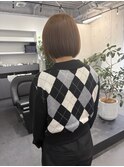 髪質改善ストレート×あごラインコンパクトボブ