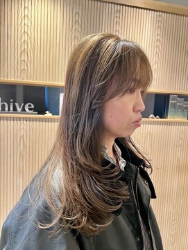 アーカイブ(archive) レイヤーカットをダブルカラーで赤味キャンセル　archive垂水